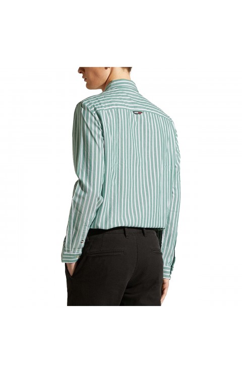 Camisa Tommy Jeans Tjm Serif Linear Stripe Shirt