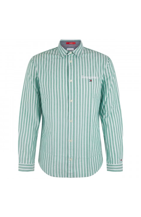 Camisa Tommy Jeans Tjm Serif Linear Stripe Shirt