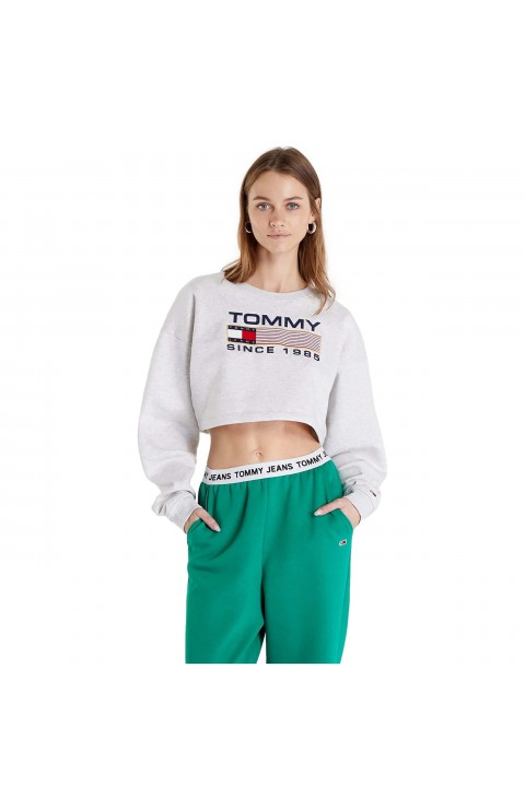 Sudadera Tommy Jeans Tjw Super Crop Modern Ath Crew