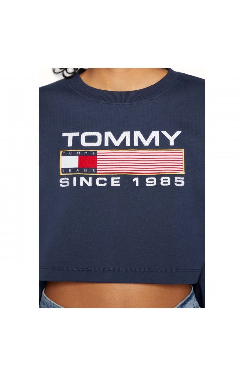 Sudadera Tommy Jeans Tjw Super Crop Modern Ath Crew