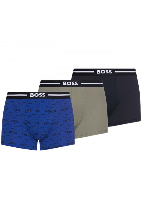 Pack de Boxers Boss Trunk 3P Bold Design