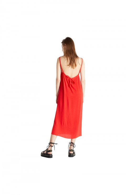 Vestido Tommy Jeans Tjw Essential Cami Midi Dress