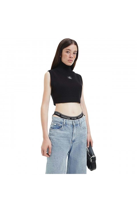 Jersei Calvin Klein Jeans Badge Cropped