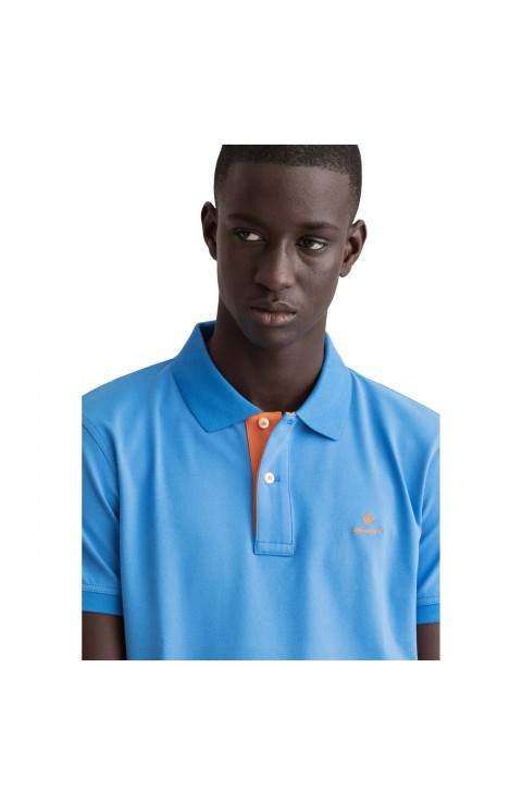 Polo Gant Contrast Collar Pique Ss Rugger