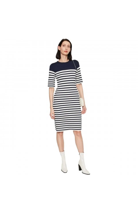 Vestido Gant Striped Ss T-Shirt Dress