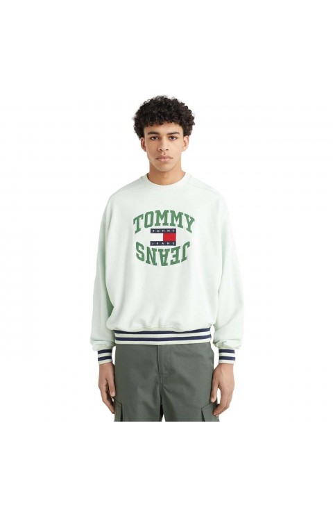 Sudadera Tommy Jeans Tjm Boxy Arched Logo Crew