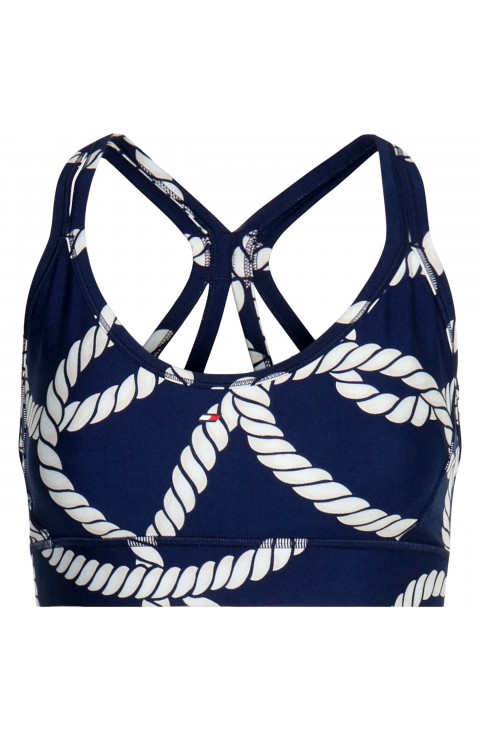 Camiseta Tommy Hilfiger Low Int Aop Rope Strappy Bra