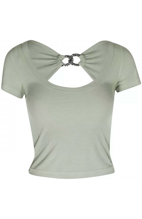 Camiseta Guess Ss Cheryl Jewel Top