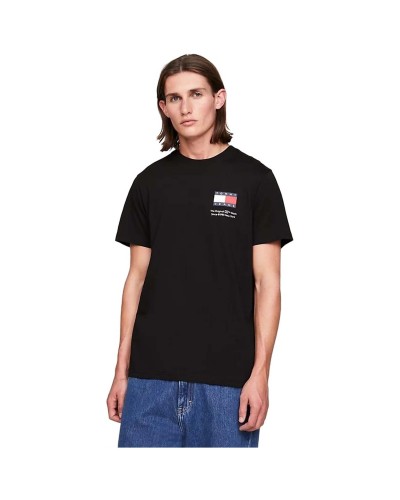 Camiseta Tommy Jeans Tjm Slim Essential Flag Tee Ext