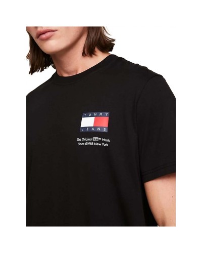 Camiseta Tommy Jeans Tjm Slim Essential Flag Tee Ext