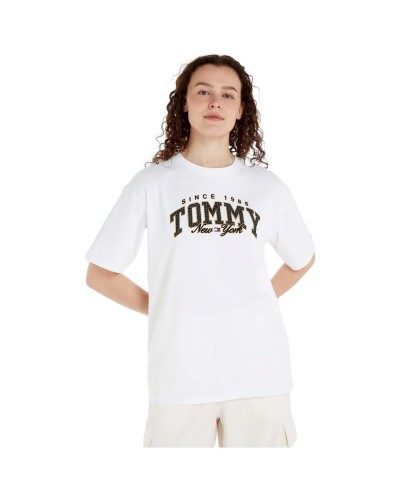 Camiseta Tommy Jeans Tjw Ovr Lux Varsity Ss