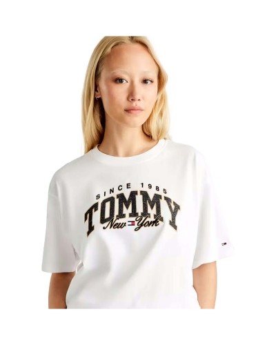 Camiseta Tommy Jeans Tjw Ovr Lux Varsity Ss