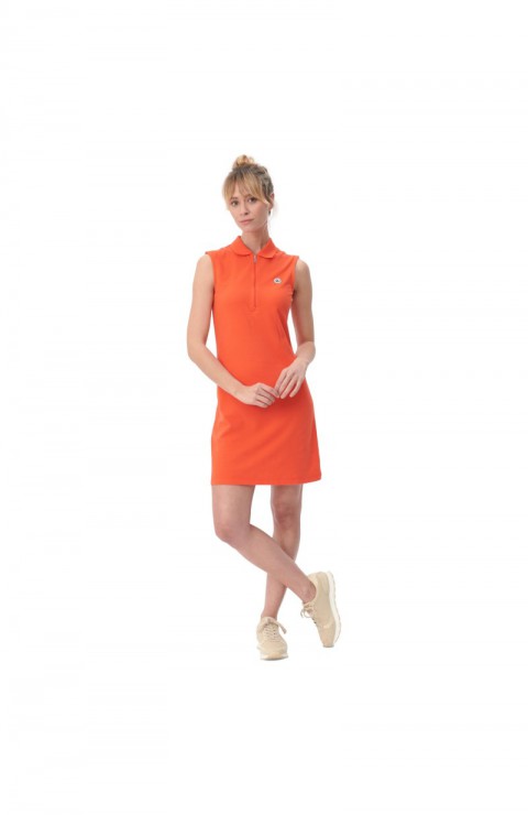 Vestido Jott Polo Dress Whith Zipper At Collar