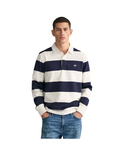 Polo Gant Reg Shield Barstripe Heavy Rugger