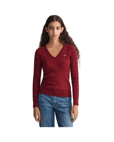 Jersei Gant Strech Cotton Cable C-Neck