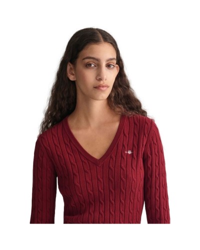 Jersei Gant Strech Cotton Cable C-Neck