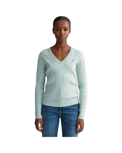 Jersei Gant Strech Cotton Cable C-Neck