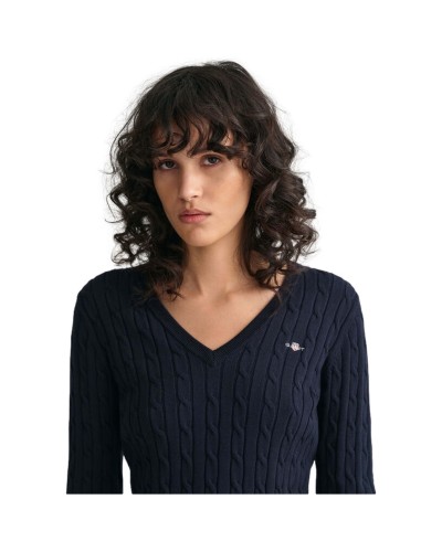 Jersei Gant Strech Cotton Cable C-Neck