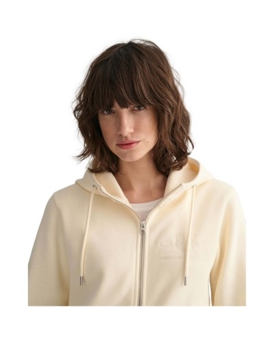 Sudadera Gant Reg Tonal Shield Zip Hoodie