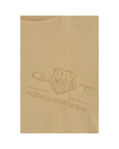 Camiseta Gant Reg Tonal Shield Ss T-Shirt