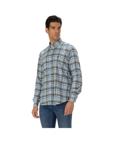 Camisa Pulpo Camisa Cross Check Flannel Gris Multi