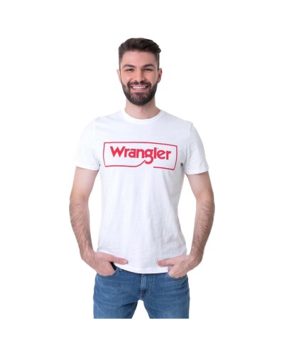 Camiseta Wrangler Frame Logo Tee White