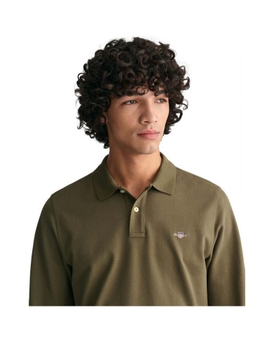 Polo Gant Reg Shield Ls Pique Rugger
