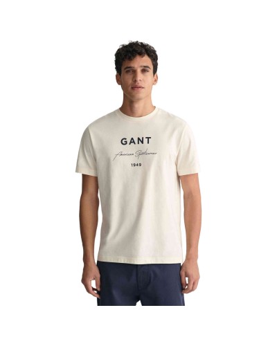 Camiseta Gant Logo Script Printed Ss T-Shirt