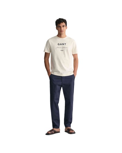 Camiseta Gant Logo Script Printed Ss T-Shirt