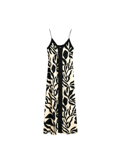 Vestido Gant Rel Palm Print Ss Dress