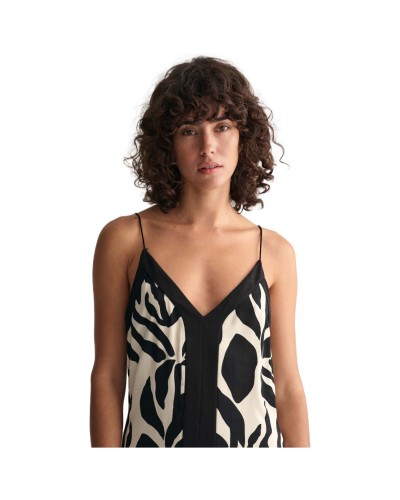 Vestido Gant Rel Palm Print Ss Dress
