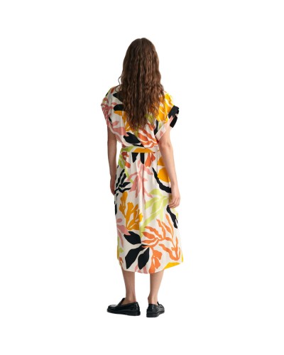 Vestido Gant Rel Palm Print Ss Dress