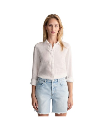 Camisa Gant Reg Linen Chambray Shirt