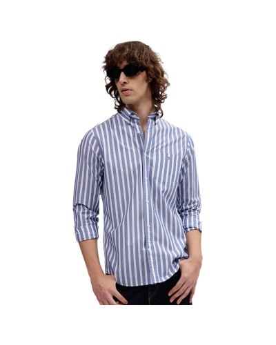 Camisa Gant Reg Wide Poplin Stripe Shirt