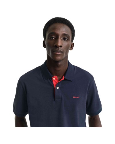 Polo Gant Reg Contrast Pique Ss Polo
