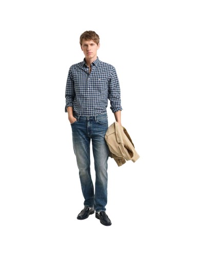 Camisa Gant Reg Classic Poplin Tartan Shirt