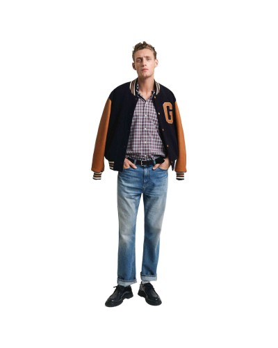 Camisa Gant Reg Classic Poplin Tartan Shirt