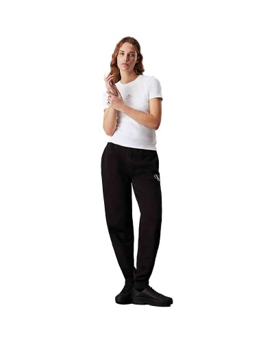 Pantalon Largo Calvin Klein Jeans Pantalon Deportivo Con Puños Y Logo Monografico