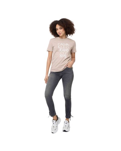 Camiseta Calvin Klein Jeans Camiseta Ck Mixed Logo Regular T