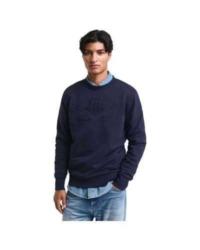 Sudadera Gant Reg Tonal Shield C-Neck Sweat