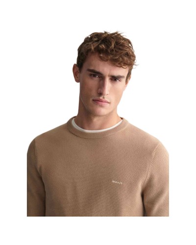 Jersei Gant Cotton Pique C-Neck