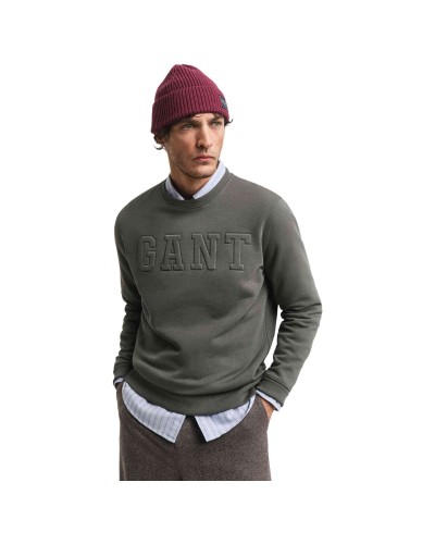 Sudadera Gant Embossed C-Neck Sweat