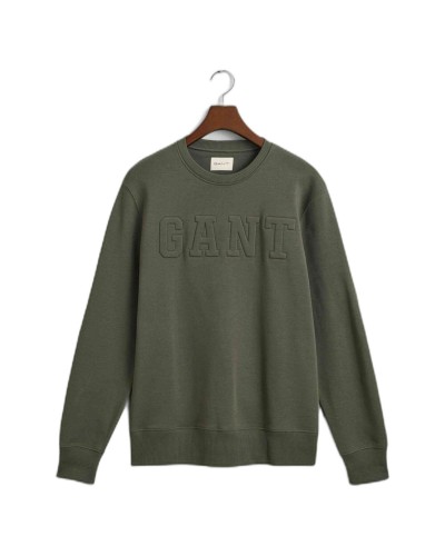 Sudadera Gant Embossed C-Neck Sweat