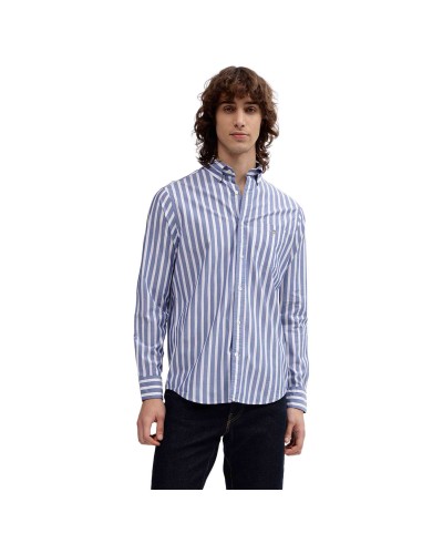 Camisa Gant Reg Poplin Stripe Shirt