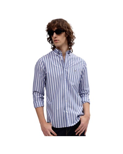 Camisa Gant Reg Poplin Stripe Shirt