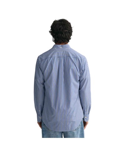 Camisa Gant Reg Poplin Stripe Shirt