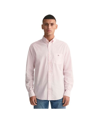 Camisa Gant Reg Poplin Stripe Shirt