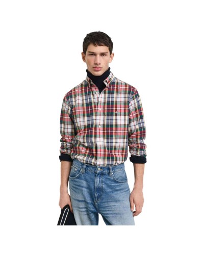 Camisa Gant Reg Poplin Tartan Check Shirt