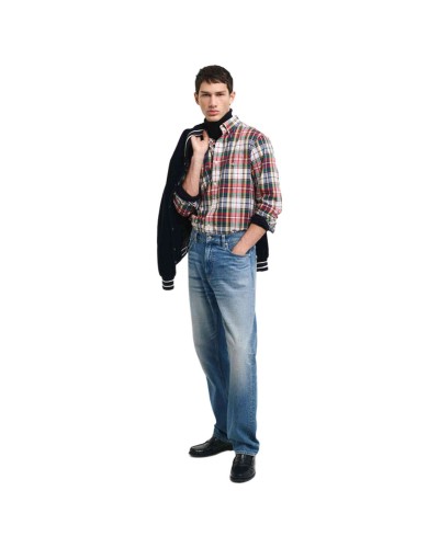 Camisa Gant Reg Poplin Tartan Check Shirt