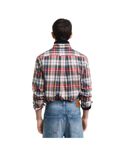 Camisa Gant Reg Poplin Tartan Check Shirt
